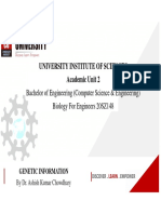 Lecture 7 - Genetic Information PDF