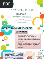 Ncm109 - Pedia: Briones, Joan - CELIAC DISEASE Contaoi, Iyen Richmae - HIRSCHSPRUNG'S Galvez, Ma. Angelica - NECROTIZING