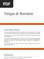 How Monotony, Boredom and Fatigue Impact Workers and Productivity