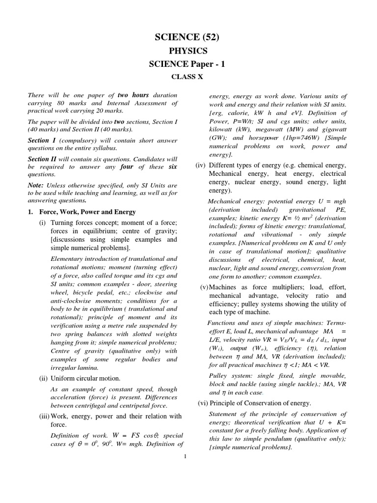 6 Physics Pdf Pdf Refraction Watt