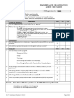 Maintenance Organisation Checklist 17oct18 - SAAM PDF