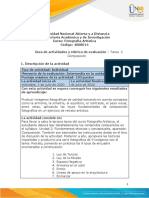 Guía de actividades y rúbrica de evaluación - Unidad 2 - Tarea 2 Composición
