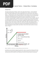 Liquid Flow in Control Valves - Choked Flow, Cavitation and Flashing