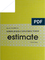 Simplified Construction Estimate 2000 Ed M B Fajardo JR PDF