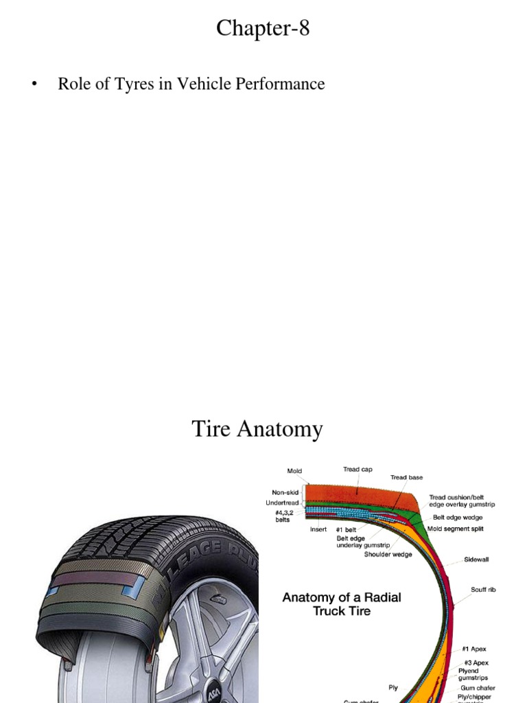 Chapter-8: - Role of Tyres in Vehicle Performance | PDF | Tire ...