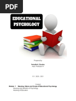 Chapter 1 Psychological Foundation of Education1