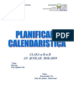 Planificare Calendaristica Elena 20182019 Bun