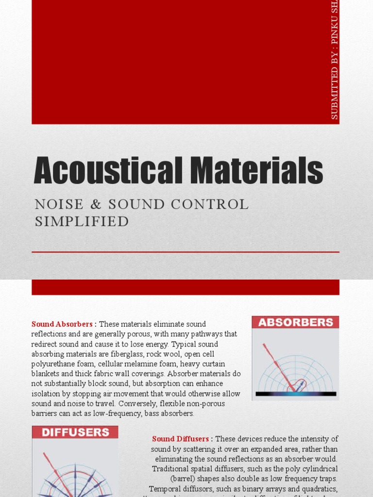 Acoustical Materials: Noise & Sound Control Simplified | PDF | Drywall ...