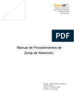 Manual de Procedimiento de Zanja de Absorción