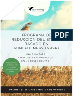 Programa de Reducción Del Estrés Basado en Mindfulness (MBSR) - 2ed - Dossier PDF