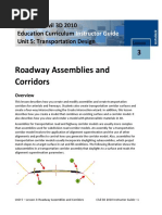 Roadway Assemblies and Corridors: Autocad Civil 3D 2010 Education Curriculum Unit 5: Transportation Design