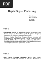 Digital Signal Processing: M.Sivakumar