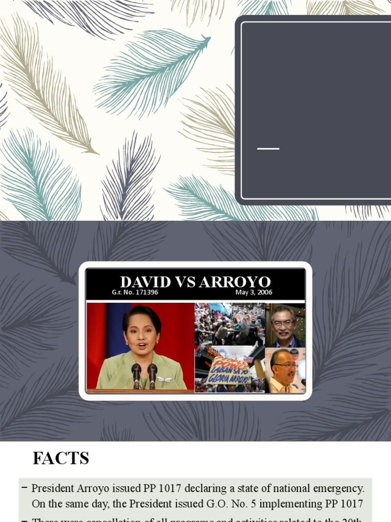 David vs arroyo pdf search warrant search and seizure