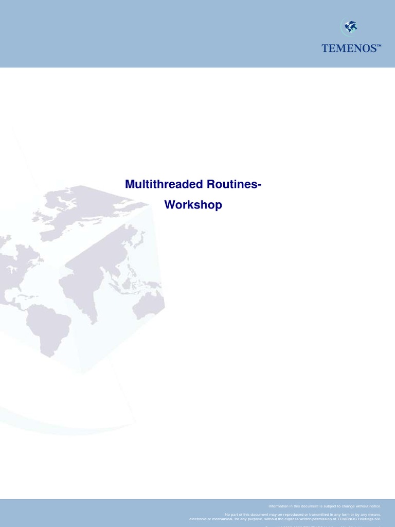 PRG10.WS - Multithreaded Routines-R13 | PDF | Debits And Credits ...