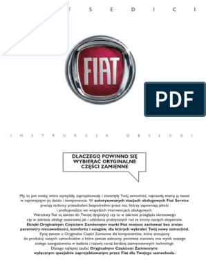 Instrukcja Obslugi Pl - Fiat Sedici | Pdf