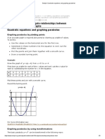 Studyit - Quadratic Equations and Graphing Parabolas