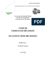 FabricationMecaniqueS4LicenceGM PDF