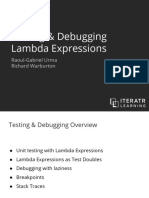 Part 5 - Testing and Debugging Lambda Expresions