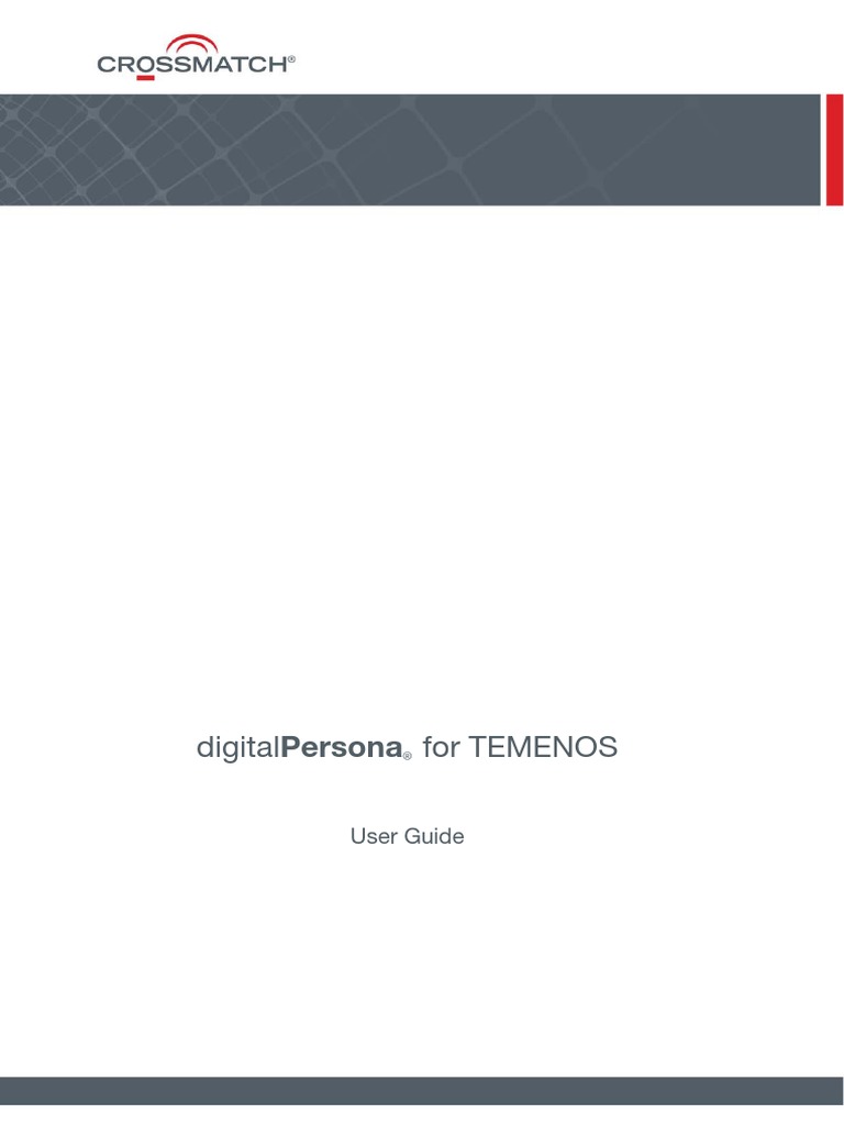 DigitalPersona For Temenos User Guide | PDF | Authentication | Password