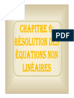 Chapitre 6 - Résolution de l'Eq f(x)=0 (1)