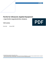 Ferrite For Ultrasonic Applied Equipment: Type Ferrite Magnetostrictive Vibrators