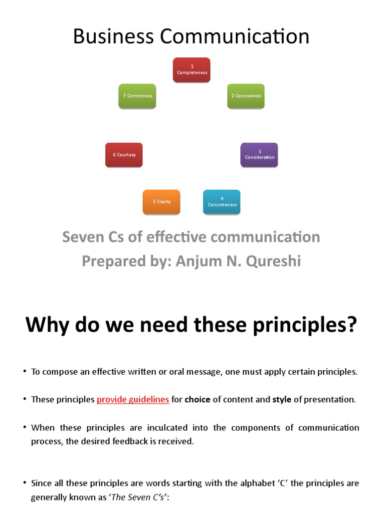 3 Seven Cs of Effective Communication | Communication | Bias
