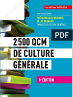 QCM de Culture Generale Fonction Publique Grandes Eco PDF