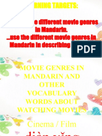 Identify The Different Movie Genres in Mandarin. Use The Different Movie Genres in Mandarin in Describing A Movie