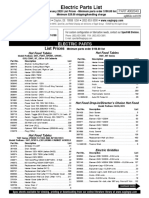 List Prices: Electric Parts