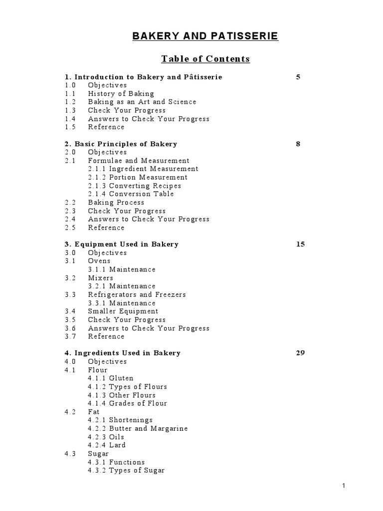 Bakery & Patisserie Manual PDF Flour Whole Grain