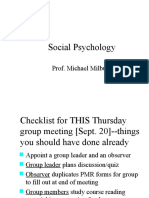 Social Psychology: Prof. Michael Milburn