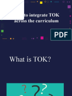 How To Integrate TOK Across The Curriculum