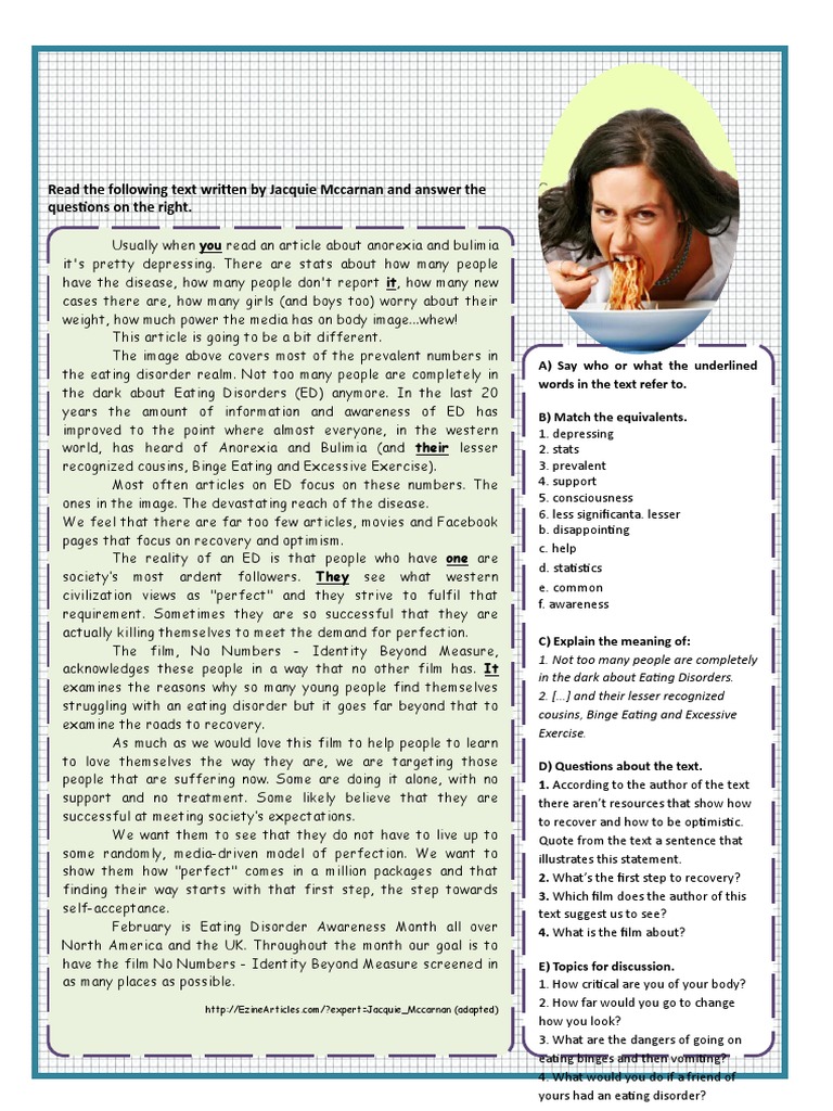 Read The Following Text Written by Jacquie Mccarnan and Answer The