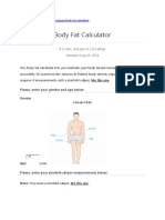 Body Fat Calculator (Open Source)