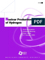 Nuclear Production of Hydrogen Nuclear Science Third Informa