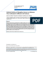 21-Antiviral Activity of Mangifera Extract On Influenza