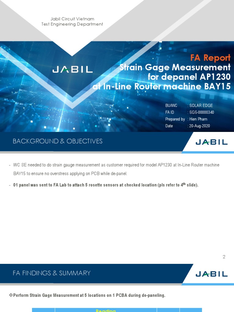 SGS-00000340 - Strain Gage Measurement For Depanel AP1230 | PDF | Tools ...