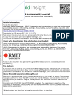 Pragmatism and New Directions in Social and Environmental Accountability Research