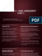 (REPORT) CHAPTER 9 - Risk Assessment Part 1