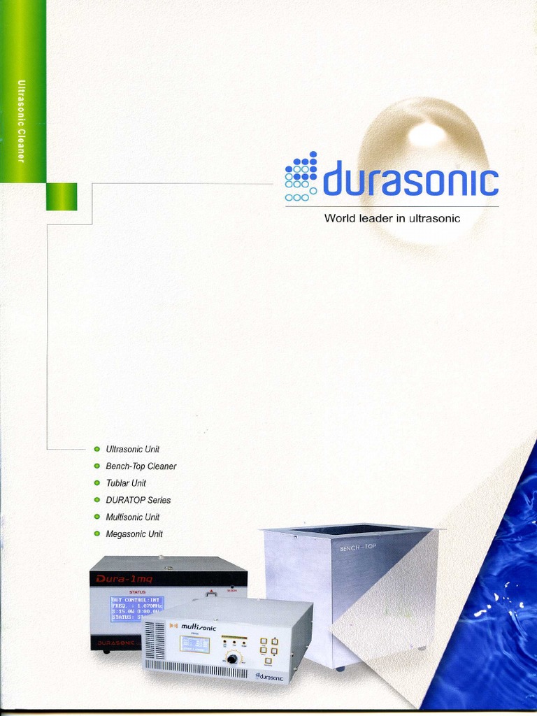 Catalogues Ultrasonic Unit | PDF