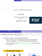 Introduction To Machine Learning: Gilles Gasso