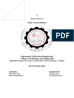 Eddy Current Brakes: A Seminar Report On