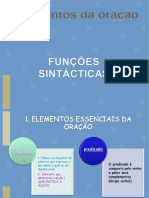 ELEMENTOS ESSENCIAIS FRASE 1 Conjugação Pronominal