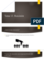 Tema 13. Rescisión