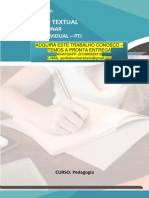 Produção Textual: Interdisciplinar Individual - Pti