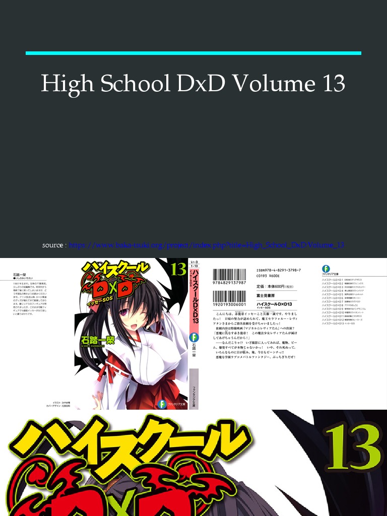 High School DxD Novel Volume 13