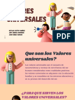 Valores universales guía