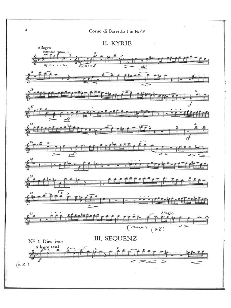 Corno Di Bassetto I, Requiem, Mozart, Pág 2 PDF
