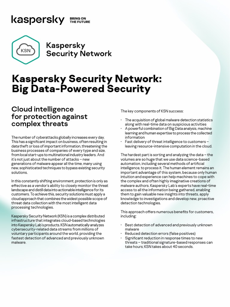 Cloud-Based Cybersecurity by Kaspersky | PDF | Cloud Computing | Malware