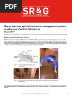 Use of Eductors With Ballast Water Management Systems Making Use of Active Substances